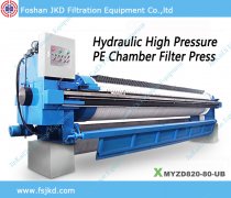 <b>820 HDPE High pressure filter press</b>